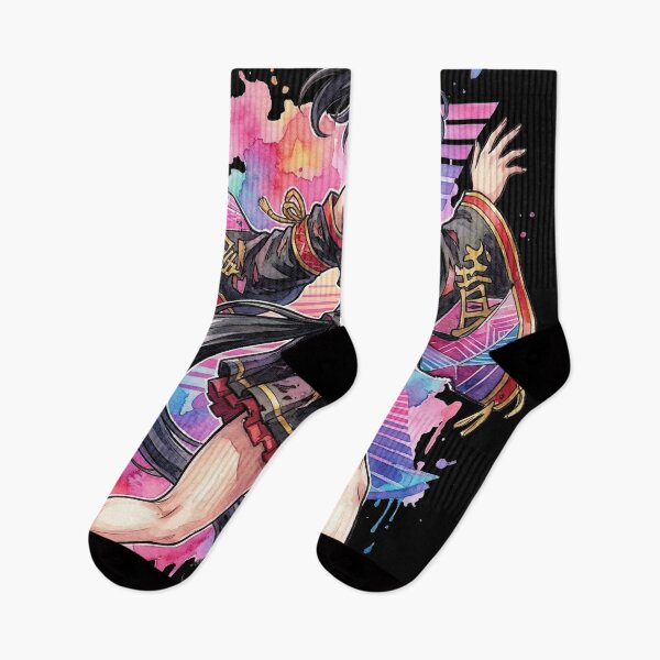 Item preview, Kitasan Black Umamusume Detached Sleeves Japanese Flower Portrait designed and sold by Senpaiwaves.