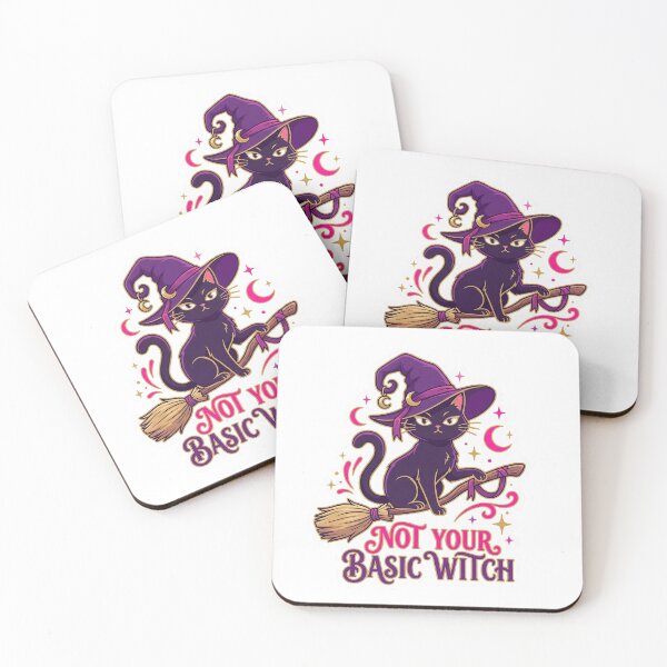 Item preview, Not Your Basic Witch - Sassy Black Cat Empowering Witchy Design designed and sold by Hexed Whiskers.