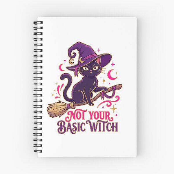 Item preview, Not Your Basic Witch - Sassy Black Cat Empowering Witchy Design designed and sold by Hexed Whiskers.