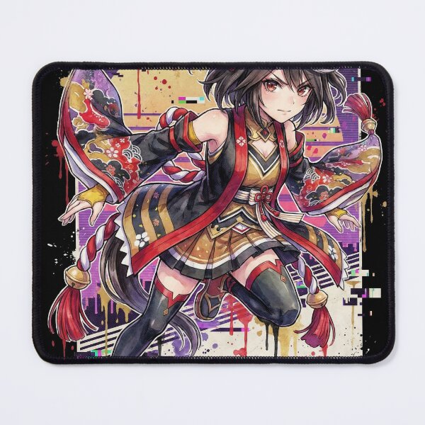 Item preview, Umamusume Kitasan Black Red Gold Accents Platform Sandals Art designed and sold by Senpaiwaves.