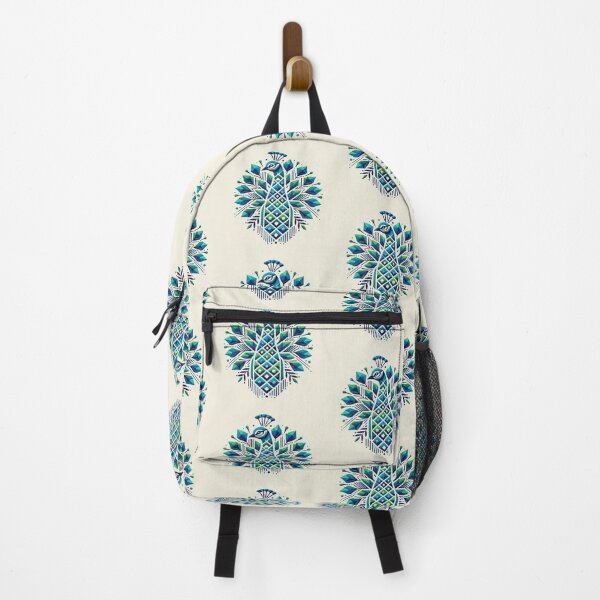 Item preview, Beautiful Geometric Blue Peacock Design designed and sold by NivyasArtistry.