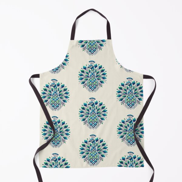 Item preview, Beautiful Geometric Blue Peacock Design designed and sold by NivyasArtistry.