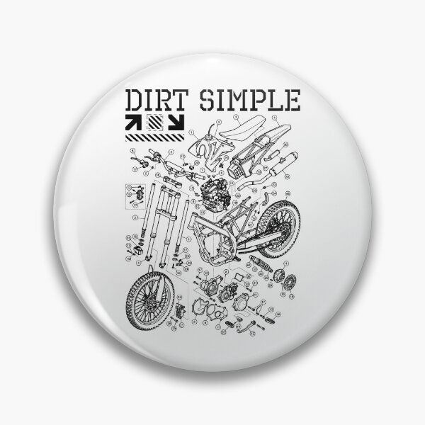 Item preview, Motocross Motorbike Funny Motorcycle Diagram Dirt Simple designed and sold by GrandeDuc.