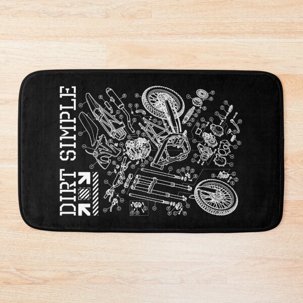 Item preview, Motocross Motorbike Funny Motorcycle Diagram Dirt Simple designed and sold by GrandeDuc.