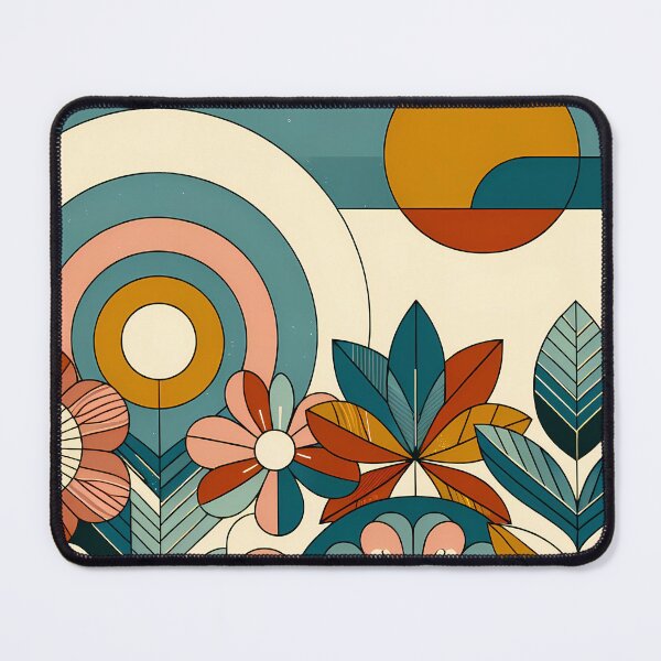 Item preview, Geometric Botanical Sun and Floral Composition designed and sold by InkSmithery.