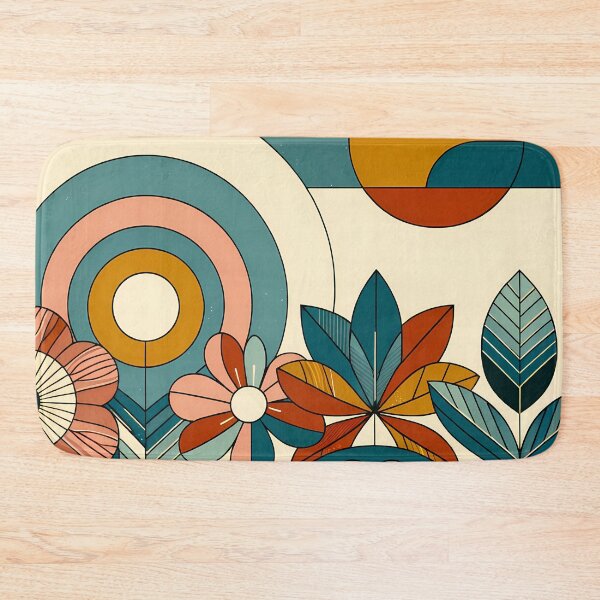 Item preview, Geometric Botanical Sun and Floral Composition designed and sold by InkSmithery.