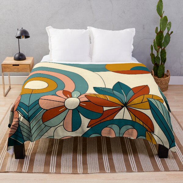 Item preview, Geometric Botanical Sun and Floral Composition designed and sold by InkSmithery.