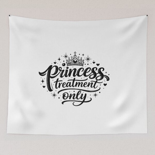 Item preview, Princess Treatment Only – Minimalist Viral Quote Soft Girl Aesthetic designed and sold by Ladys-Gents.