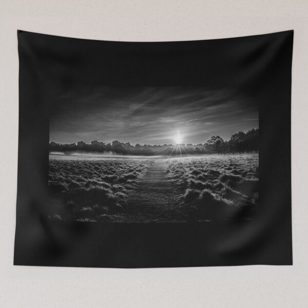 Item preview, Sunrise in London's Richmond Park in Black and White. designed and sold by Radiocafe.