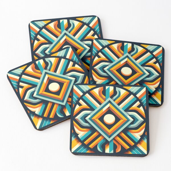 Item preview, Retro Geometric Diamond Sunburst designed and sold by InkSmithery.
