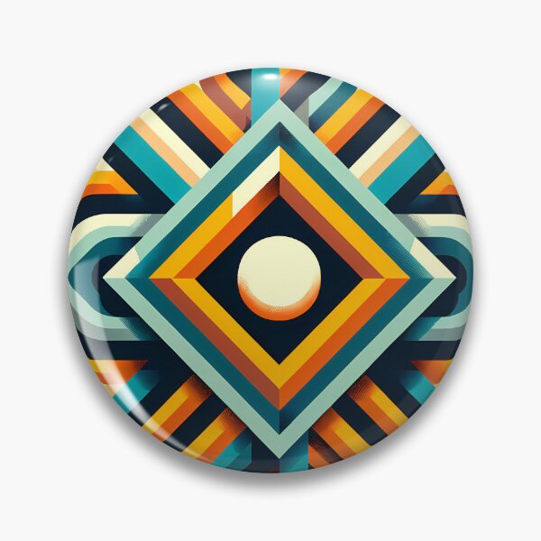 Item preview, Retro Geometric Diamond Sunburst designed and sold by InkSmithery.