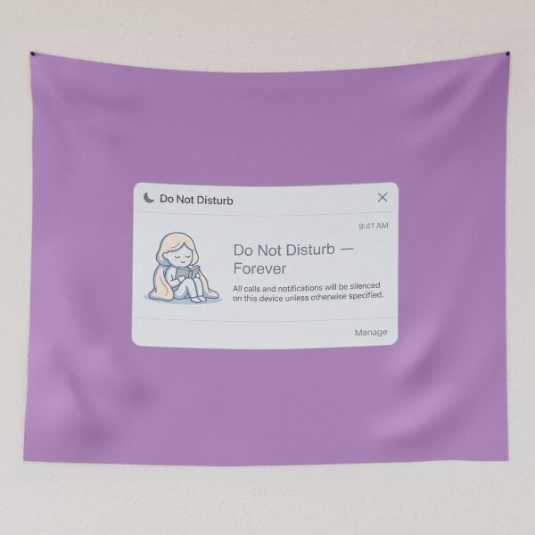 Item preview, Do Not Disturb Forever Introvert Minimal Tech Design designed and sold by Quiet Mode Studio.