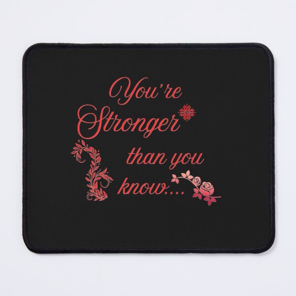 Item preview, You are stronger than you know - Inspirational Quote Design designed and sold by RADesignHub.