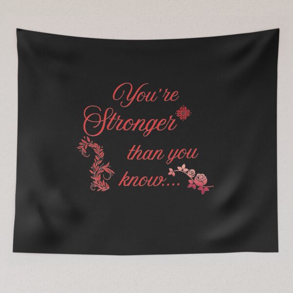 Item preview, You are stronger than you know - Inspirational Quote Design designed and sold by RADesignHub.