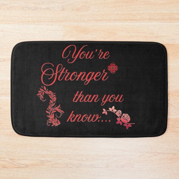 Item preview, You are stronger than you know - Inspirational Quote Design designed and sold by RADesignHub.