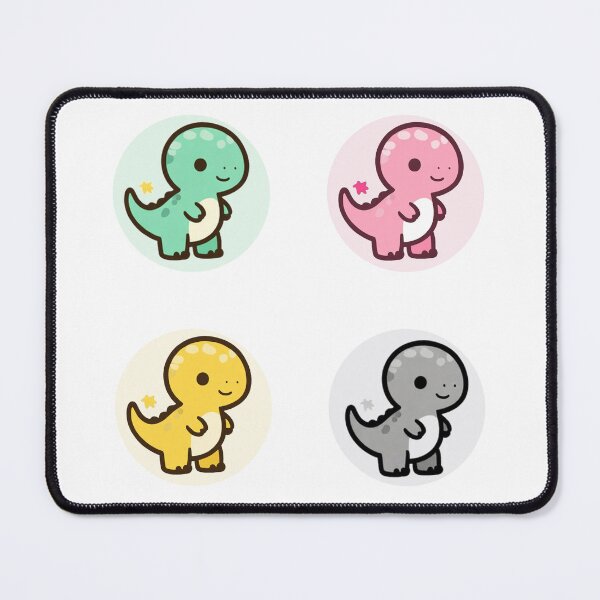 Item preview, Cute Kawaii Dinosaur Collection Four Colors designed and sold by VaultPrintCo.
