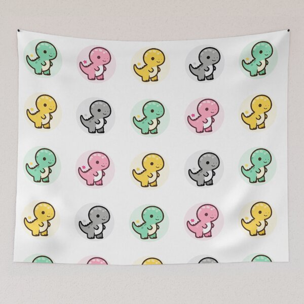 Item preview, Cute Kawaii Dinosaur Collection Four Colors designed and sold by VaultPrintCo.