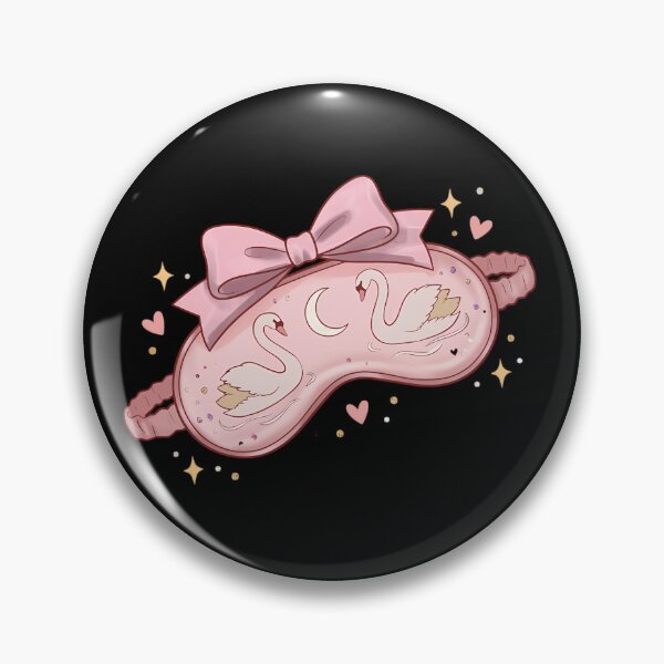 Item preview, Pink Swan Floral Sleep Mask designed and sold by HertTenderly.