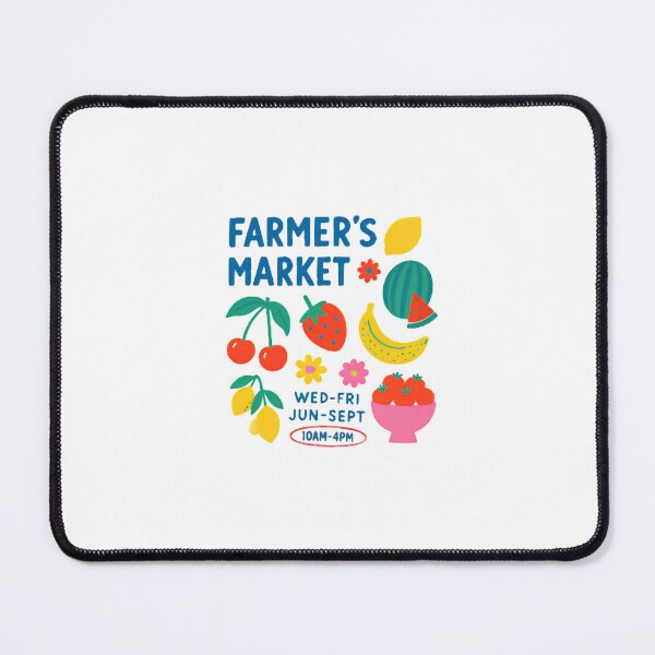 Item preview, Retro Farmer's Market Illustration — Colorful Summer Fruit and Vegetable Medley Art designed and sold by Colorful-Garden.