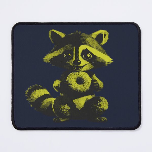 Item preview, Cute Raccoon Eating Donut designed and sold by kinpirks.