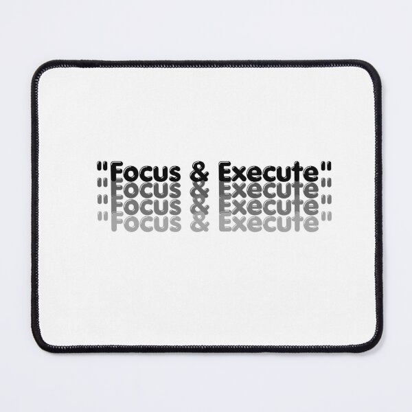 Item preview, "Focus & Execute" Motivation Typography Design designed and sold by The Daily Progress.