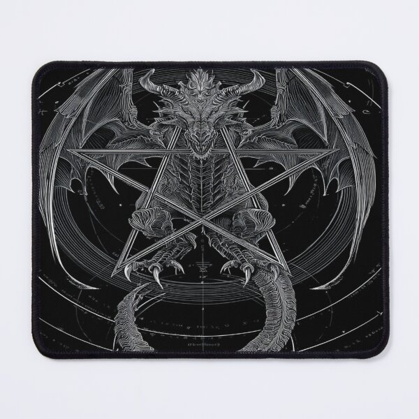 Item preview, Mystical Dragon Pentagram Esoteric Occult Art designed and sold by NicolasGlowArt.