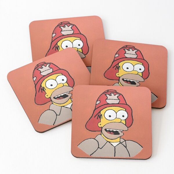 Item preview, Fireman Homer Simpson designed and sold by Baileypaints.