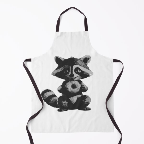 Item preview, Cute Raccoon Eating Donut designed and sold by kinpirks.