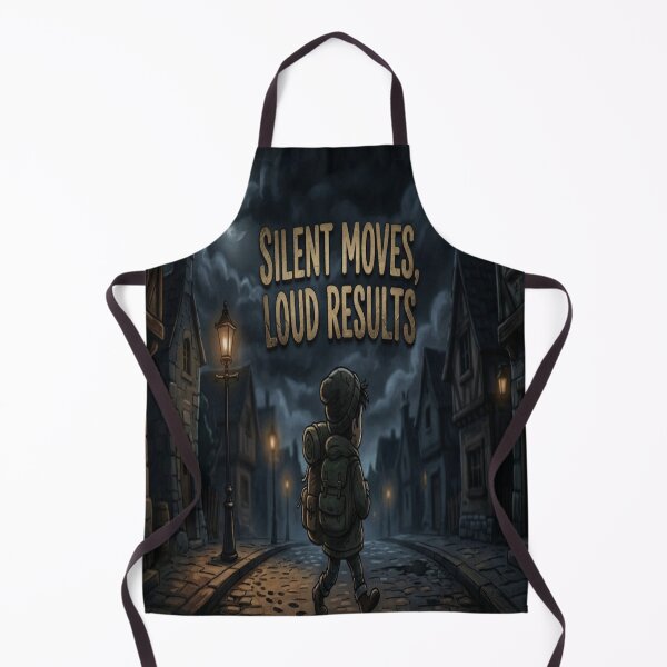 Item preview, Silent Moves Loud Results – Motivational Streetwear Night Scene Art designed and sold by KstroCotheS.