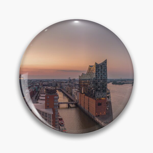 Item preview, Hamburg skyline at sunset with the Elbphilharmonie concert hall designed and sold by JonesHH.
