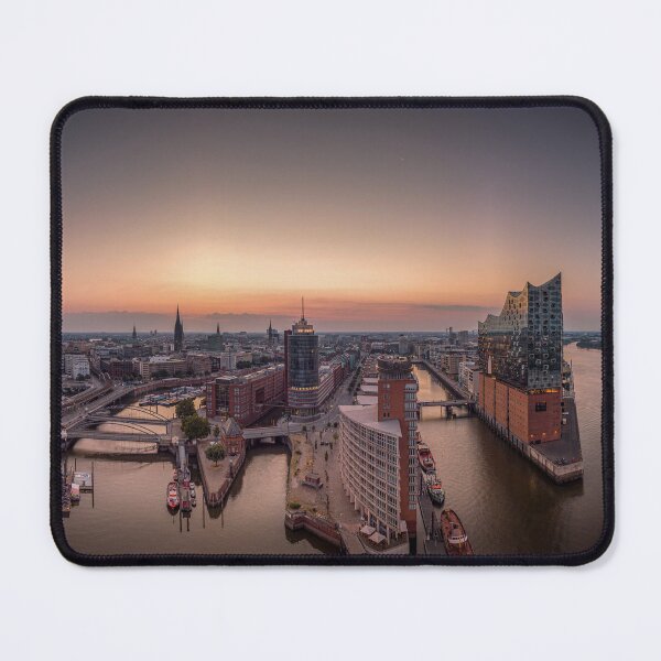 Item preview, Hamburg skyline at sunset with the Elbphilharmonie concert hall designed and sold by JonesHH.