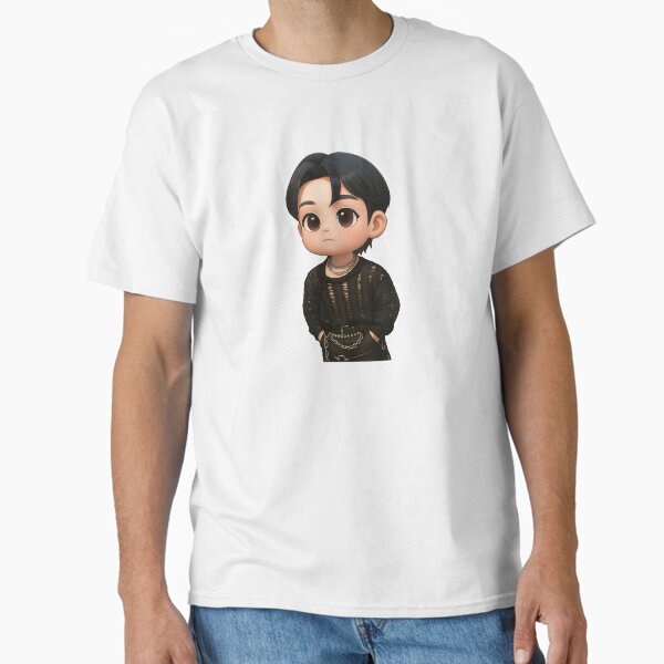 Cute Chibi K-pop Aesthetic Artwork Design Classic T-Shirt