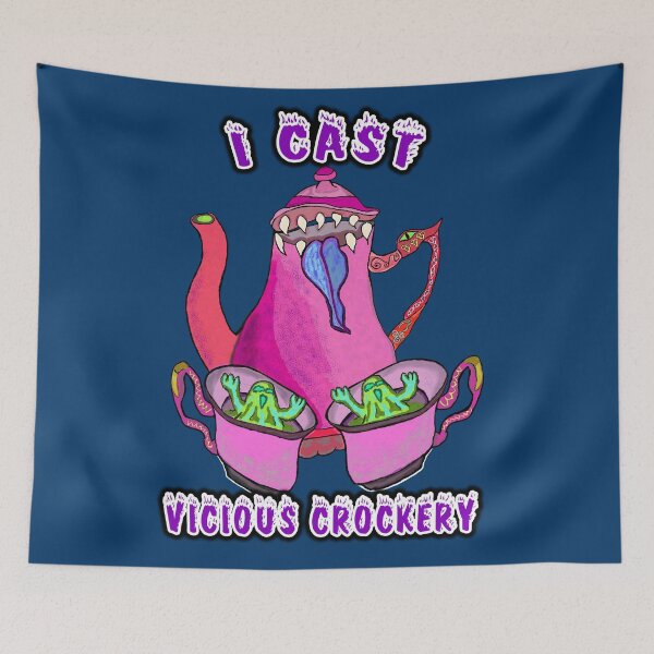 Item preview, Wizard casts vicious crockery at teatime designed and sold by reallypathetic.