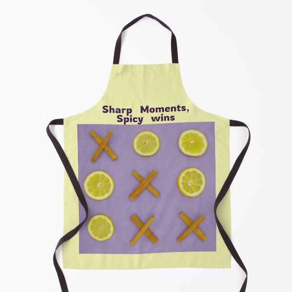 Item preview, Sharp Moments Spicy Wins Tic Tac Toe Lemon Art designed and sold by JurateArt-DK.