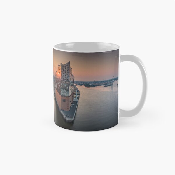 Item preview, Elbphilharmonie Hamburg at sunset in the harbor designed and sold by JonesHH.