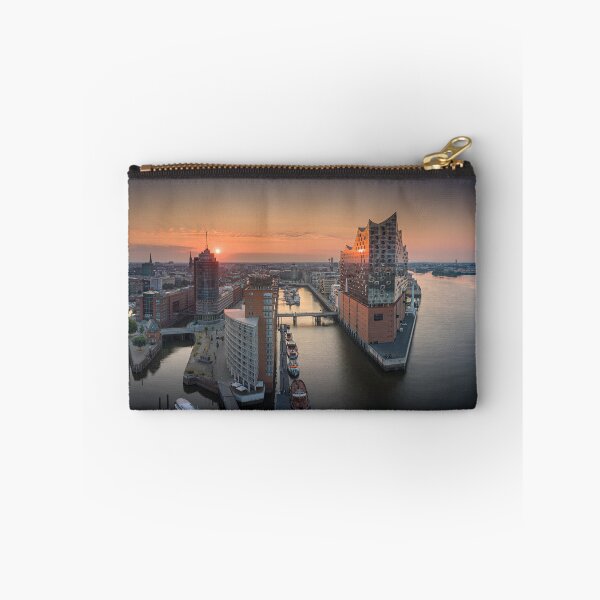 Item preview, Elbphilharmonie Hamburg at sunset in the harbor designed and sold by JonesHH.