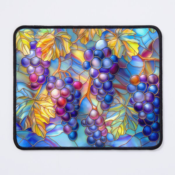 Item preview, Vibrant Grapevine Stained Glass Design designed and sold by MargaretWiktor.