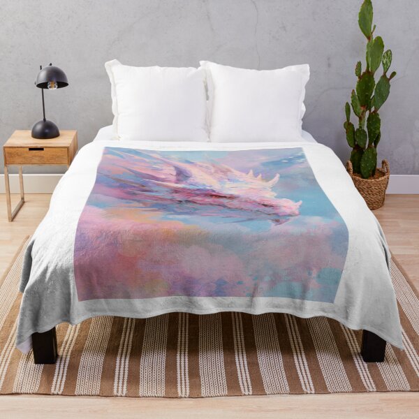 Item preview, Ethereal Pastel Dragon Head Fantasy Art designed and sold by NicolasGlowArt.
