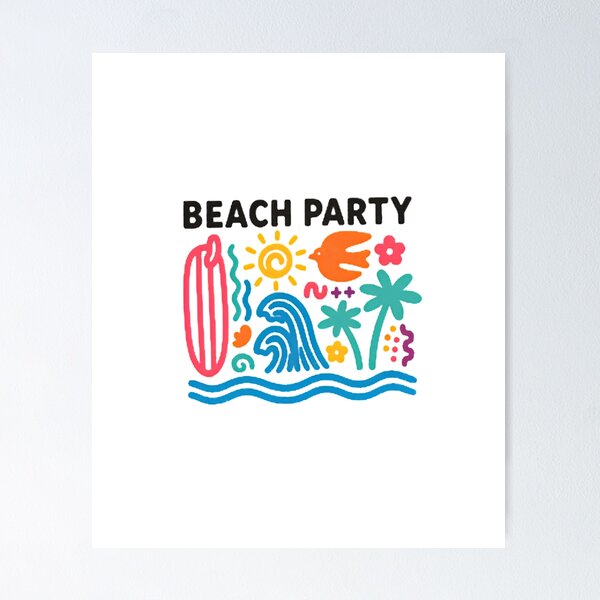 Item preview,  The Beach — Hand-Drawn Ocean Waves Summer Illustration designed and sold by Colorful-Garden.