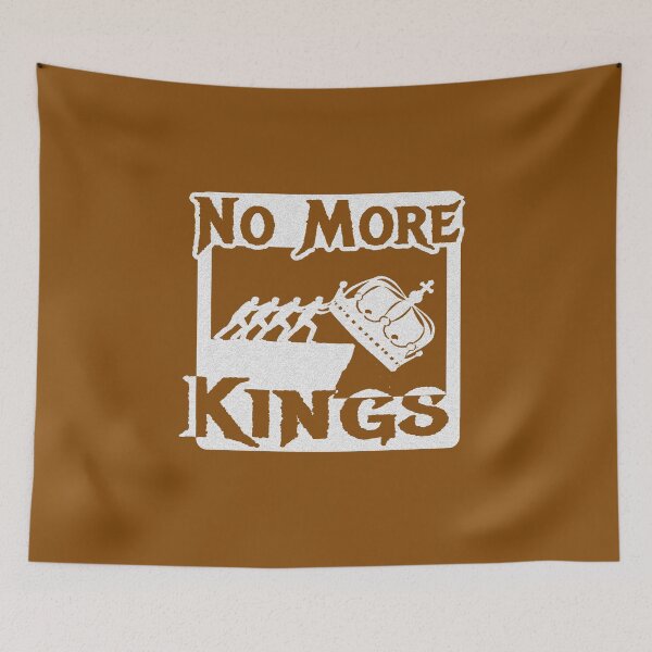 Item preview, No More Kings – People Over Thrones, Psalm 82:1, Anti-Tyranny Protest Art | White designed and sold by ZechJohnRB.