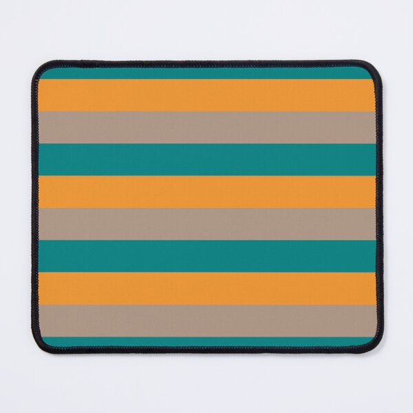 Item preview, 3 TEAL, ORANGE AND WARM TAU[PE Horizontal STRIPES designed and sold by RachelMacht.