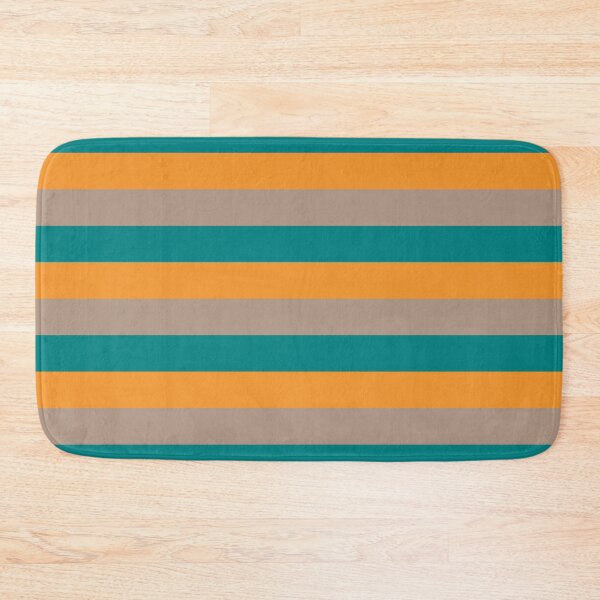 Item preview, 3 TEAL, ORANGE AND WARM TAU[PE Horizontal STRIPES designed and sold by RachelMacht.