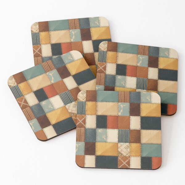 Item preview, Farmhouse Patchwork Quilt Seamless Pattern Rustic Fabric designed and sold by CoastalEmp.