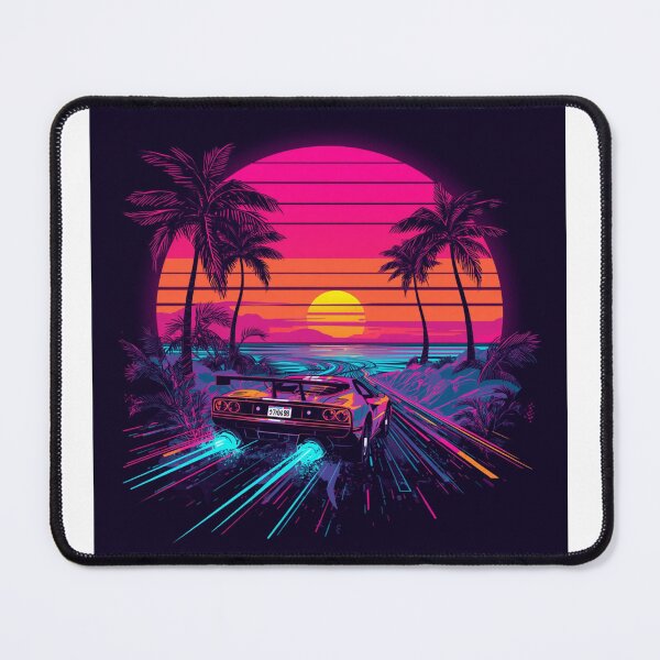 Item preview, Retro wave Car in action  designed and sold by JosueShop101.