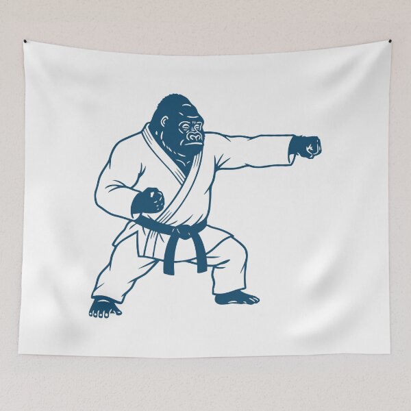 Item preview, Fist of Zen : Indigo Gorilla Karate - Bold Graphic designed and sold by j-touch-bold.