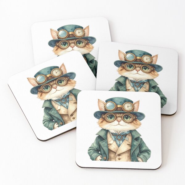 Item preview, Steampunk Cat In Classic Coat Outfit designed and sold by BetweenForms.