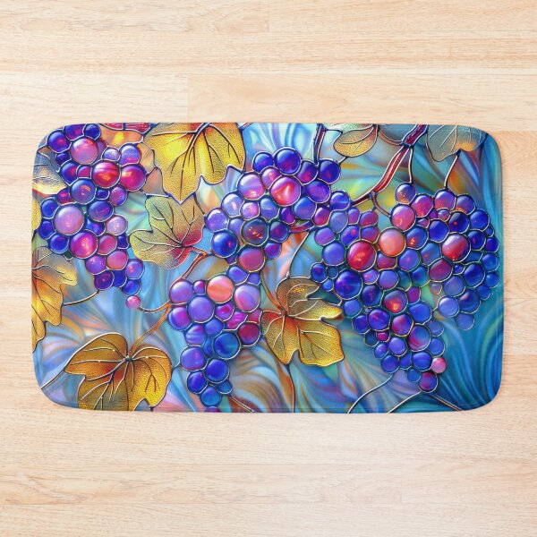 Item preview, Vibrant Grapevine Stained Glass Design designed and sold by MargaretWiktor.