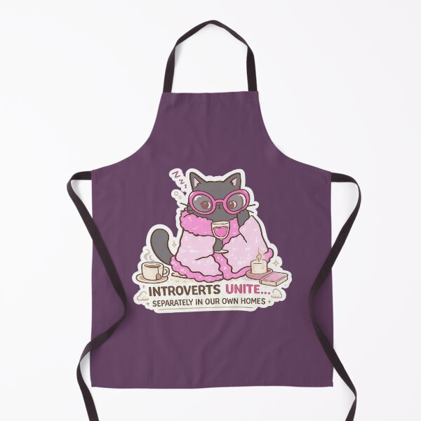Item preview, Introverts Unite… Separately – Cozy Cat Homebody Aesthetic designed and sold by sumodesign.