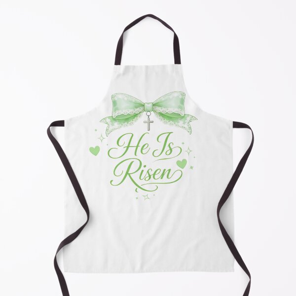 Item preview, Mint Lace Bow He Is Risen Tee Faith Resurrection Design designed and sold by LazyScreations.