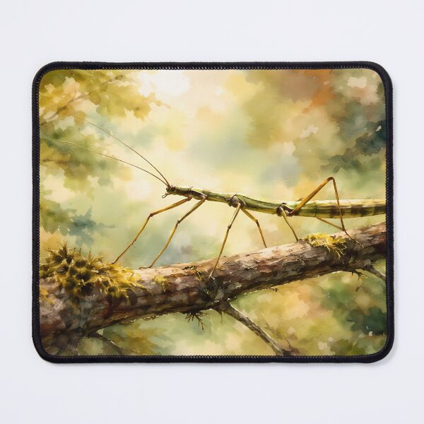 Item preview, Stick Insect on a Tree Branch designed and sold by cuprum.